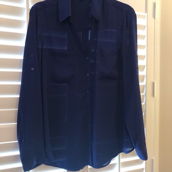 Sheer button down top ⚜️ - Picture 2 of 7